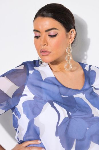 Plus size veliki brojevi Bluza kratkih rukava A kroja za punije