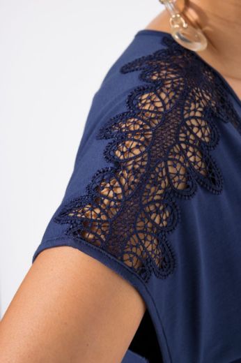 Plus size veliki brojevi Majica kratkih rukava okruglog ovratnika za punije