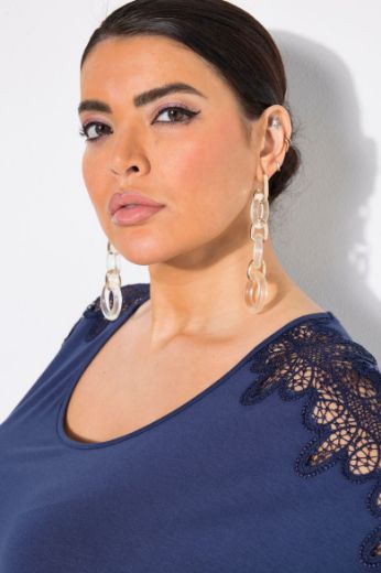 Plus size veliki brojevi Majica kratkih rukava okruglog ovratnika za punije