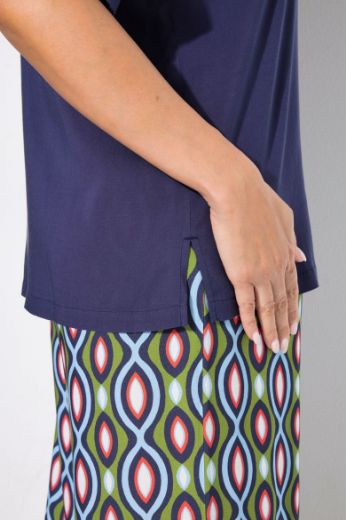 Plus size veliki brojevi Bluza kratkih rukava Polo ovratnika za punije