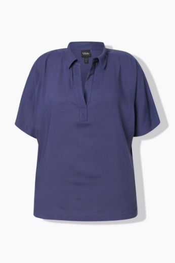 Plus size veliki brojevi Bluza kratkih rukava Polo ovratnika za punije
