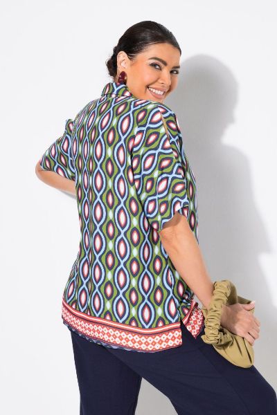 Veliki brojevi Bluza kratkih rukava Polo ovratnika moda za punije