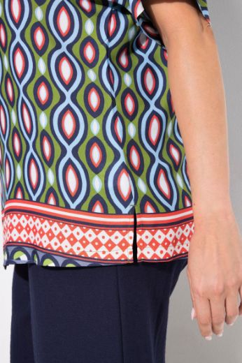 Plus size veliki brojevi Bluza kratkih rukava Polo ovratnika za punije