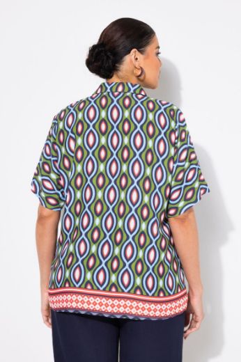 Plus size veliki brojevi Bluza kratkih rukava Polo ovratnika za punije