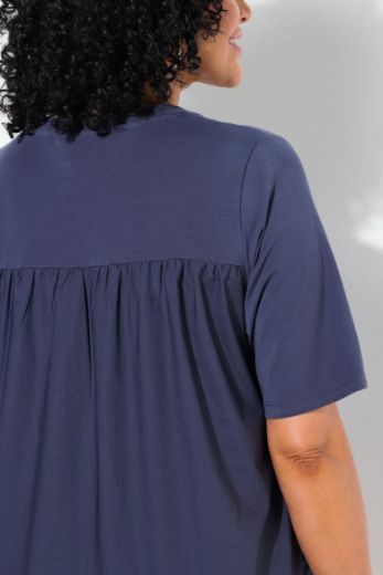 Plus size veliki brojevi Majica kratkih rukava V ovratnika za punije