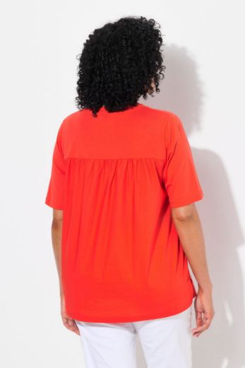 Plus size veliki brojevi Majica kratkih rukava V ovratnika za punije