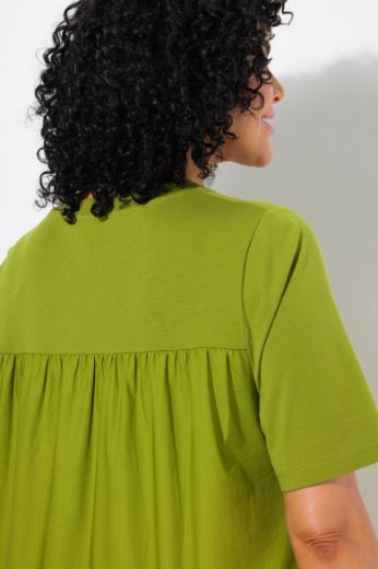 Plus size veliki brojevi Majica kratkih rukava V ovratnika za punije