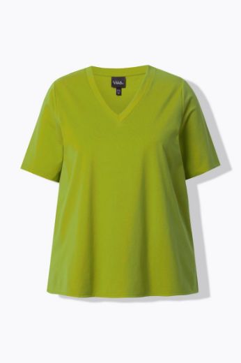 Plus size veliki brojevi Majica kratkih rukava V ovratnika za punije