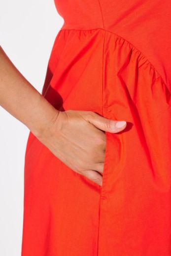 Plus size veliki brojevi Haljina midi bez rukava A kroja za punije
