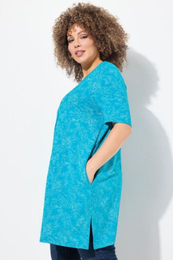 Plus size veliki brojevi Majica kratkih rukava V ovratnika za punije