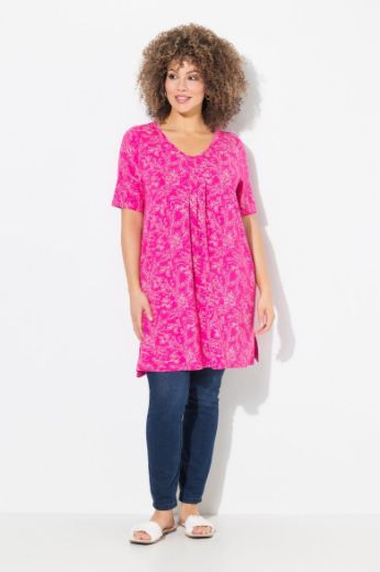 Plus size veliki brojevi Majica kratkih rukava V ovratnika za punije
