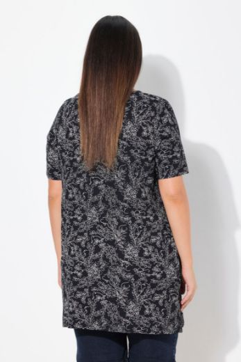 Plus size veliki brojevi Majica kratkih rukava V ovratnika za punije