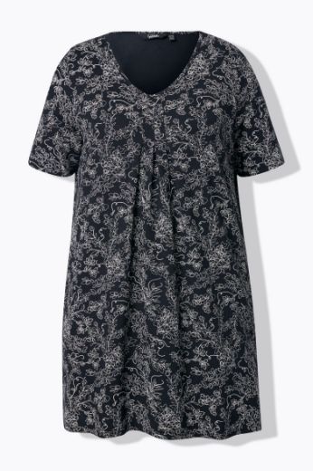 Plus size veliki brojevi Majica kratkih rukava V ovratnika za punije