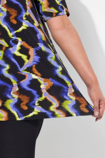 Plus size veliki brojevi Majica kratkih rukava A kroja za punije