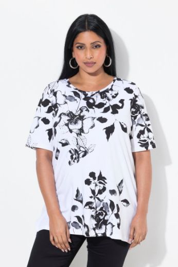 Plus size veliki brojevi Majica kratkih rukava A kroja za punije