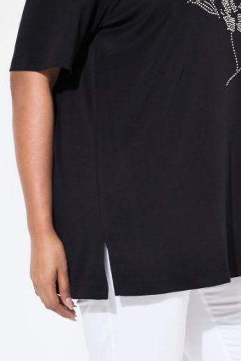 Plus size veliki brojevi Majica kratkih rukava V ovratnika za punije