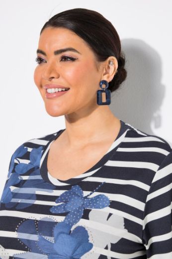 Plus size veliki brojevi Majica kratkih rukava okruglog ovratnika za punije