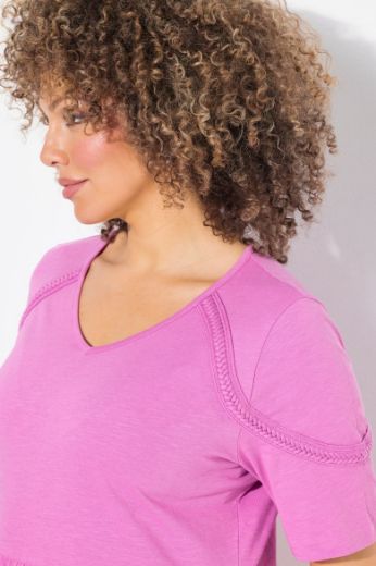 Plus size veliki brojevi Haljina kratkih rukava A kroja za punije