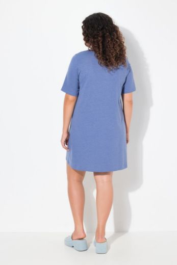 Plus size veliki brojevi Haljina kratkih rukava A kroja za punije