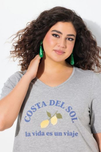 Plus size veliki brojevi Haljina kratkih rukava A kroja za punije