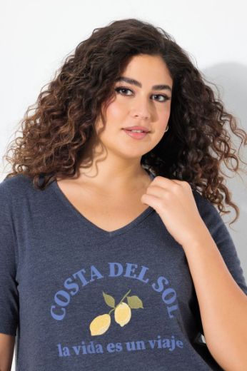 Plus size veliki brojevi Haljina kratkih rukava A kroja za punije