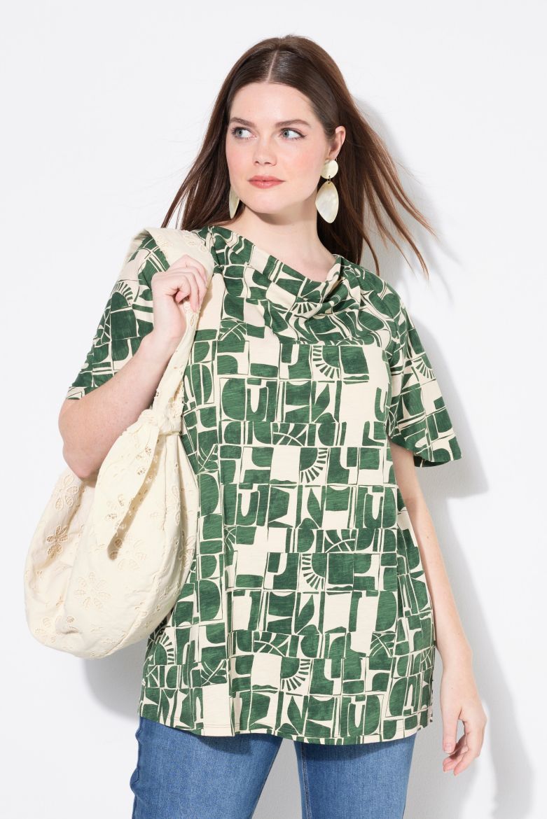Plus size veliki brojevi Majica kratkih rukava A kroja za punije