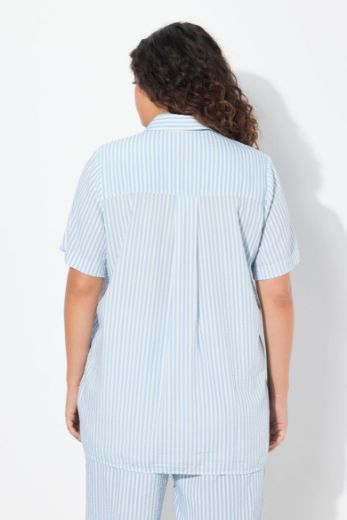 Plus size veliki brojevi Košulja kratkih rukava na pruge za punije