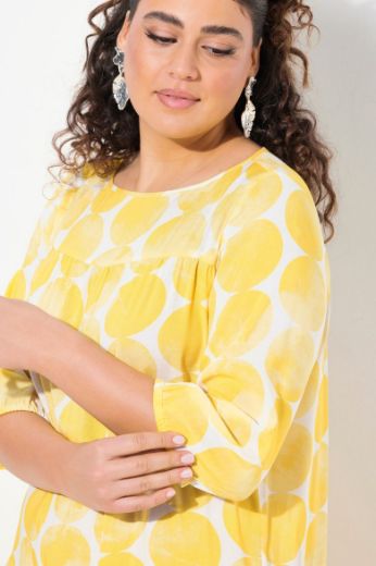 Plus size veliki brojevi Haljina 3/4 rukava A kroja za punije