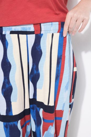 Plus size veliki brojevi Hlače elastičnog struka širokih nogavica za punije