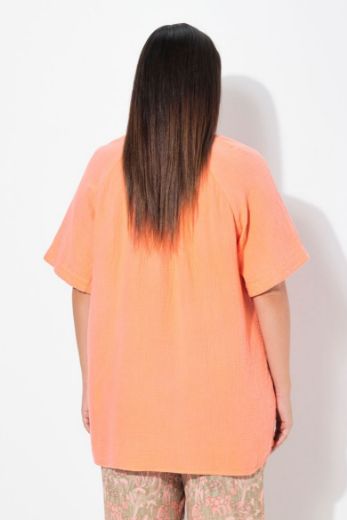 Plus size veliki brojevi Bluza kratkih rukava A kroja za punije