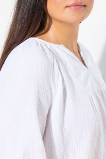 Plus size veliki brojevi Bluza kratkih rukava A kroja za punije