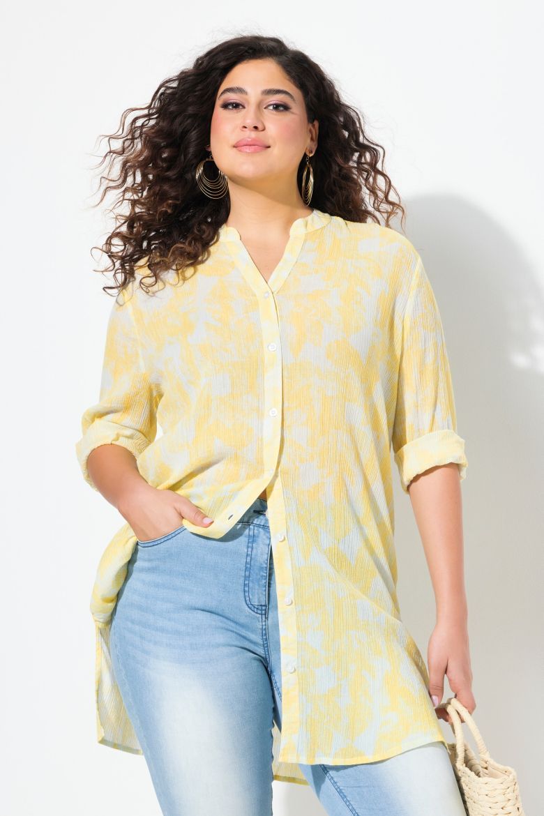 Plus size veliki brojevi Košulja 3/4 rukava dužeg kroja za punije