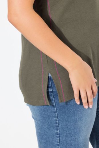 Plus size veliki brojevi Majica bez rukava V ovratnika za punije
