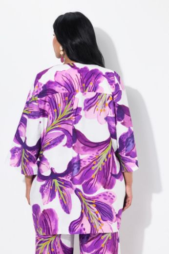 Plus size veliki brojevi Sako 3/4 rukava dužeg kroja za punije