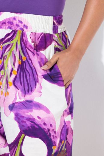 Plus size veliki brojevi Hlače elastičnog struka širokih nogavica za punije