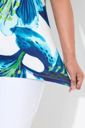 Plus size veliki brojevi Majica kratkih rukava V ovratnika za punije
