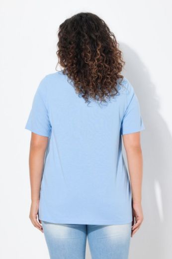 Plus size veliki brojevi Majica kratkih rukava V ovratnika za punije