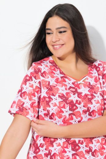 Plus size veliki brojevi Spavaćica kratkih rukava 2 komada za punije