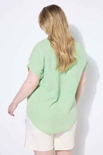 Plus size veliki brojevi Bluza kratkih rukava V izreza za punije