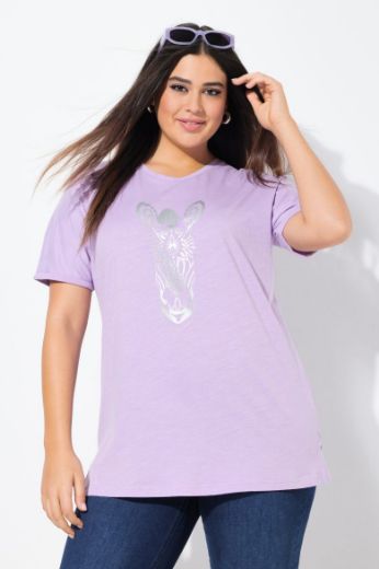 Plus size veliki brojevi Majica kratkih rukava V ovratnika za punije