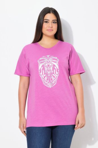 Plus size veliki brojevi Majica kratkih rukava V ovratnika za punije
