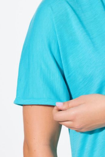 Plus size veliki brojevi Majica kratkih rukava V ovratnika za punije