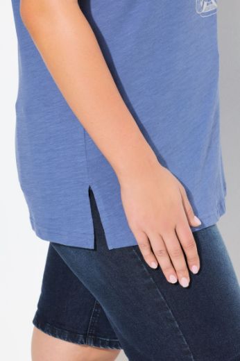 Plus size veliki brojevi Majica kratkih rukava V ovratnika za punije