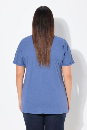 Plus size veliki brojevi Majica kratkih rukava V ovratnika za punije