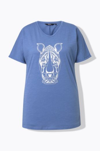 Plus size veliki brojevi Majica kratkih rukava V ovratnika za punije