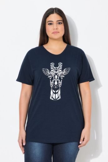 Plus size veliki brojevi Majica kratkih rukava V ovratnika za punije