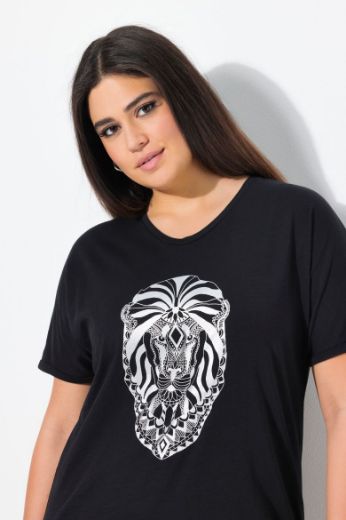 Plus size veliki brojevi Majica kratkih rukava V ovratnika za punije