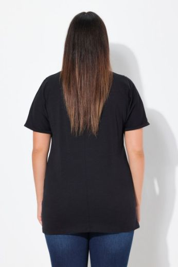 Plus size veliki brojevi Majica kratkih rukava V ovratnika za punije