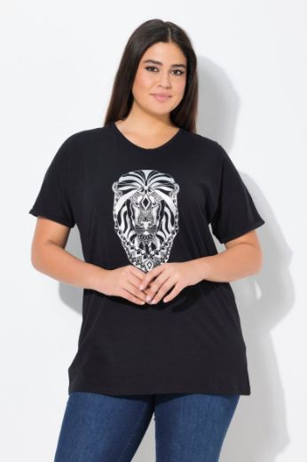 Plus size veliki brojevi Majica kratkih rukava V ovratnika za punije
