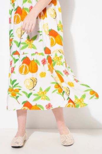 Plus size veliki brojevi Haljina maxi kratkih rukava A kroja za punije